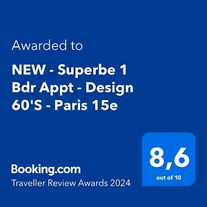 New - Superbe 1 Bdr Appt - Design 60's - 15e , París Francia